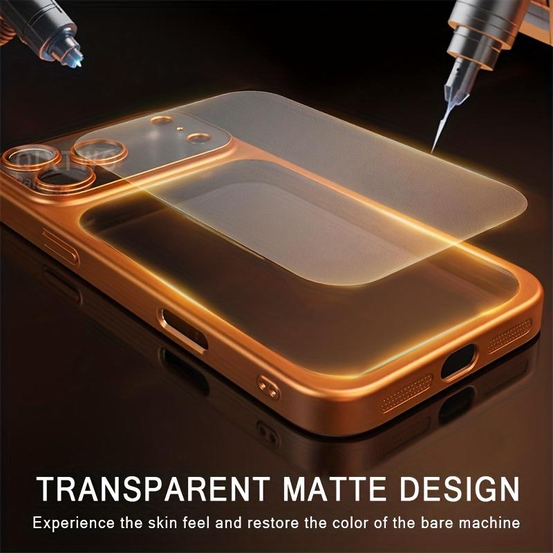 Plating Transparent Case for For Iphone 17 Air 16 14 15 13 Pro Max Plus Frame Lens Film Protection Anti-fall Hard Clear Cover