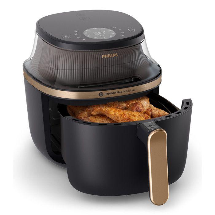 Philips Heißluftfritteuse NA32200 4,2L 16 Programme RapidAirPlus Schwarz 1400W