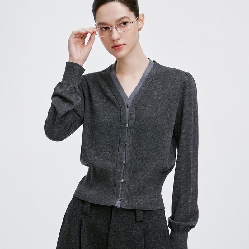 Giovanni Valentino Women's Faux Two-Piece V-Neck Knit Sweater