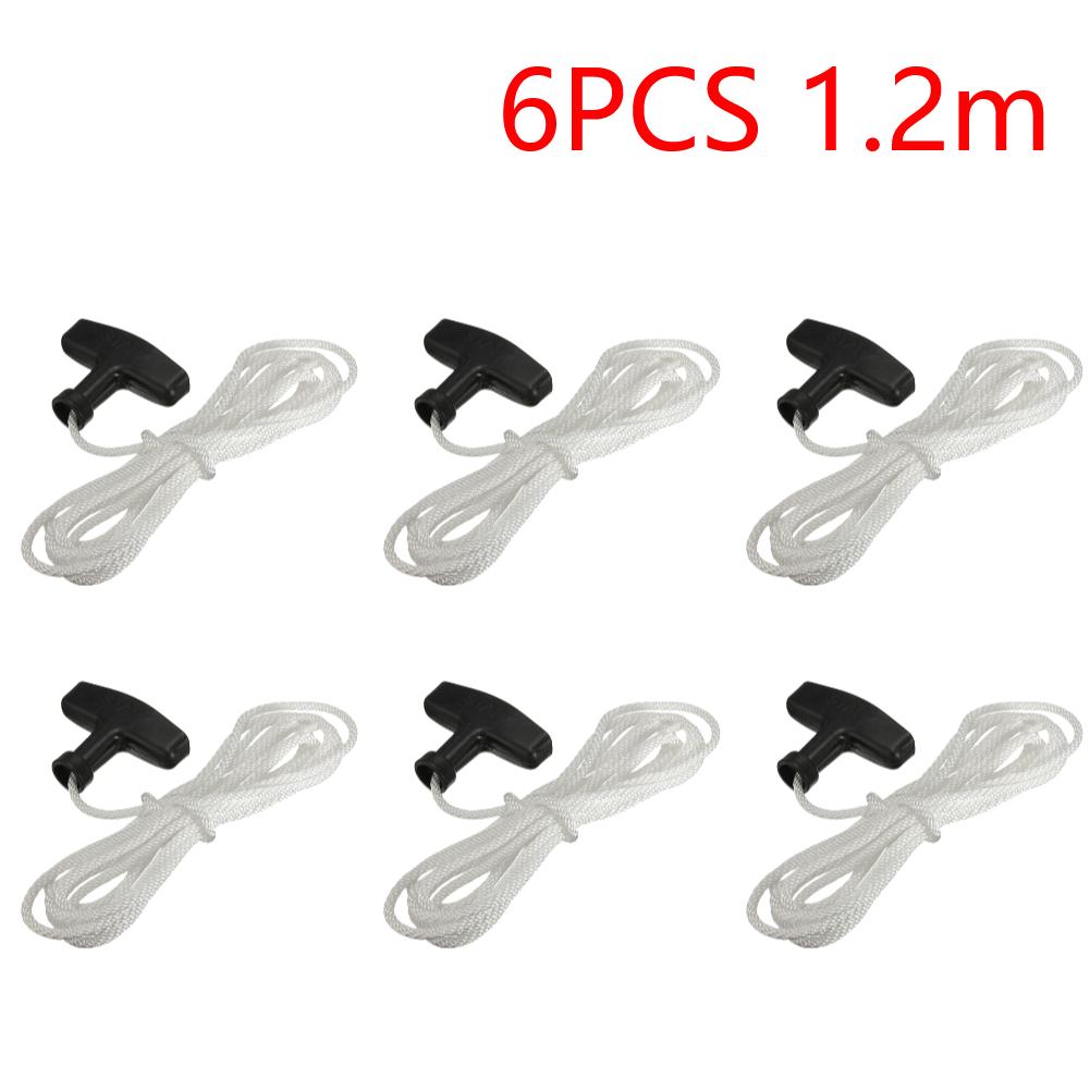 1.2m/3m Starter Pull Cord Rope with Pull Handle Petrol Engine Drawstring Universal Generator Pull Cord  Mower Accessories