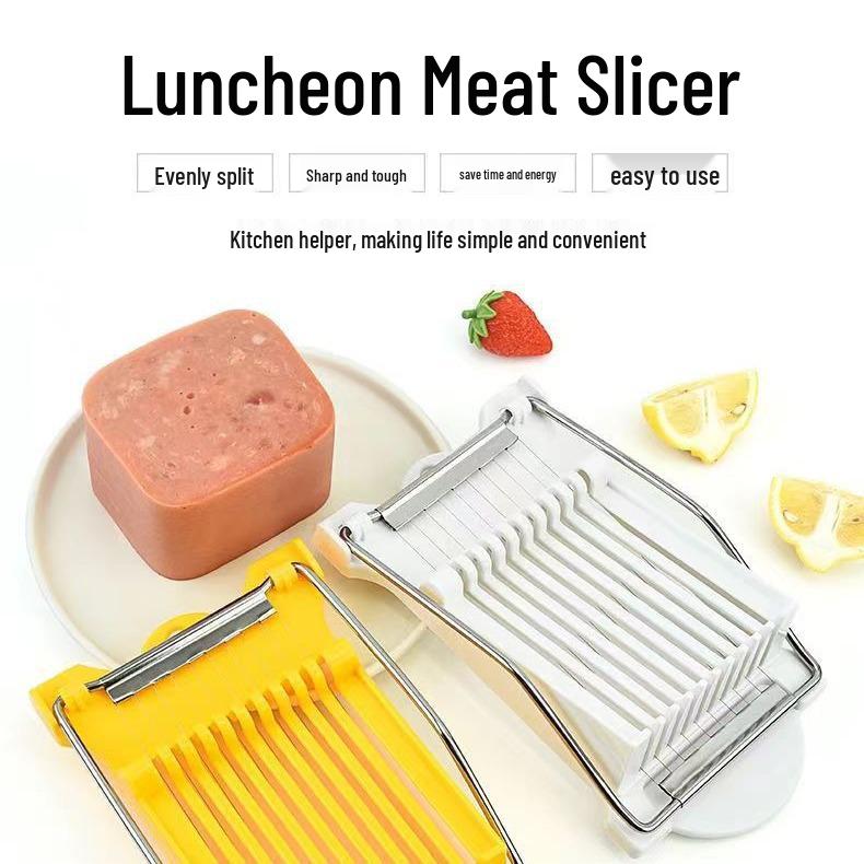 Multifunctional Stainless Steel Slicer for Ham, Eggs, and Fruit