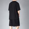 Plus Size 4XL-11XL Oversized Shorts Sets Summer T-shirt Vintage Clothes Men's 2 Pieces Set