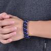 JYL TS Bracelet Triple-Layer Volcano Stone  Wrapped Enhances Vitality & Protection