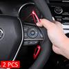 Aluminum Interior Steering Wheel Paddle Shifter Gear Shift Extension For Toyota Camry Avalon Corolla Red