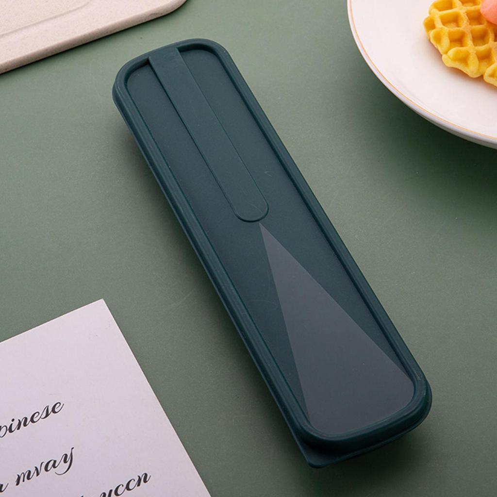 Portable Tableware Storage Box Eco-Friendly Cutlery Lightweight Travel Accessories for School Camping Hiking Work Lunch Picnic