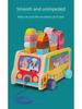 Toddler Educational Wooden Ice Cream Truck Toy: Shape & Color Matching Game