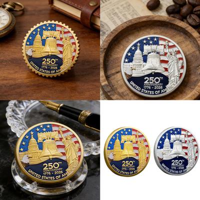 1776 To 2026 American Freedom Coin Features Bell Designs Independence Memorial Coin