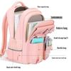 2025 High-Capacity, Dirt-Resistant Schoolbag: Lightweight Trolley Backpack for Middle/College Students