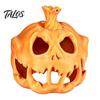 Halloween Table Centerpiece 3D Printed Skull Pumpkin Candle Holder, Hollow Design Ornament Figurine, Multifunctional Ambient Lampshade for Party