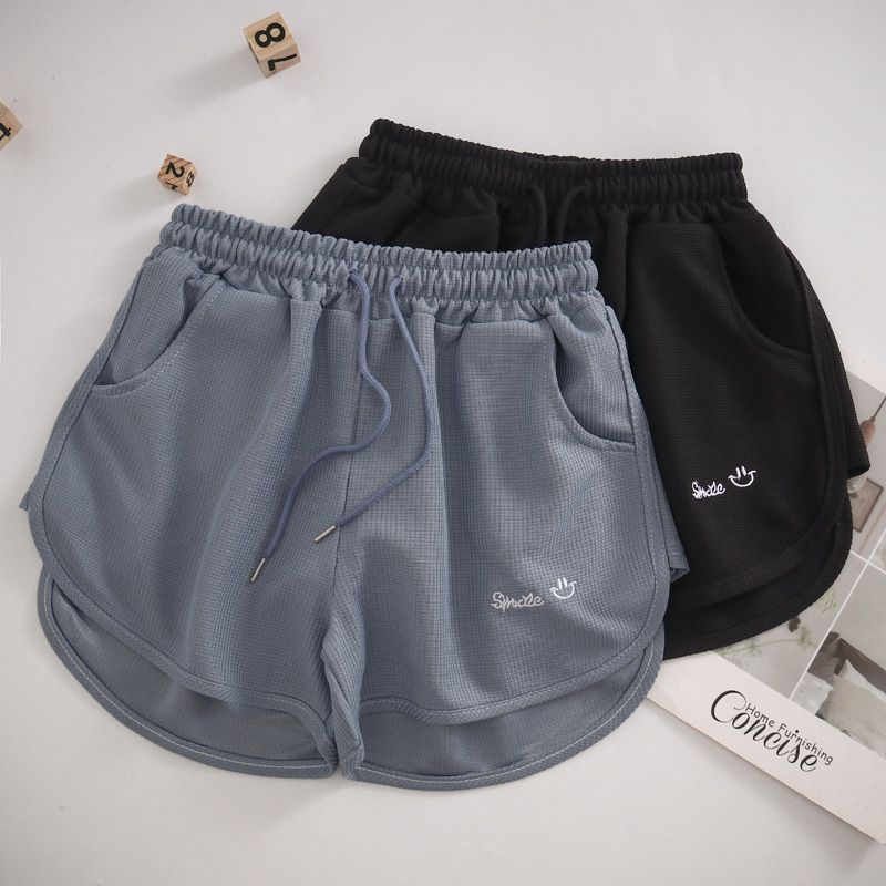 Pantaloncini Sportivi Estivi da Bambino Versione Coreana Elastici a Vita Alta Larghi Taglia Grande Casual Gamba Larga