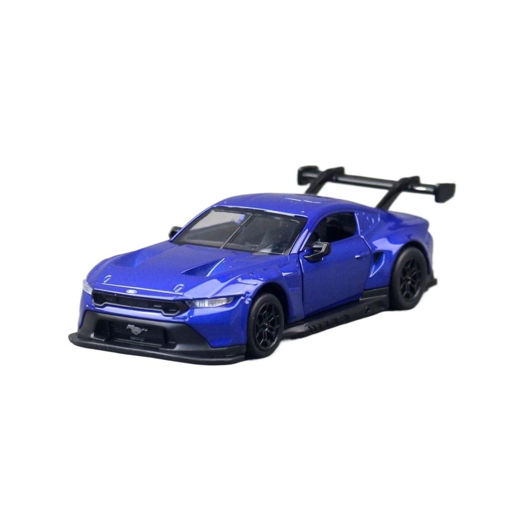 1/42 Mustang GT3 Alloy Muscle Sports Car Model Diecasts Metal Track Racing Vehicles Car Model High Simulation Childrens Toy Gift