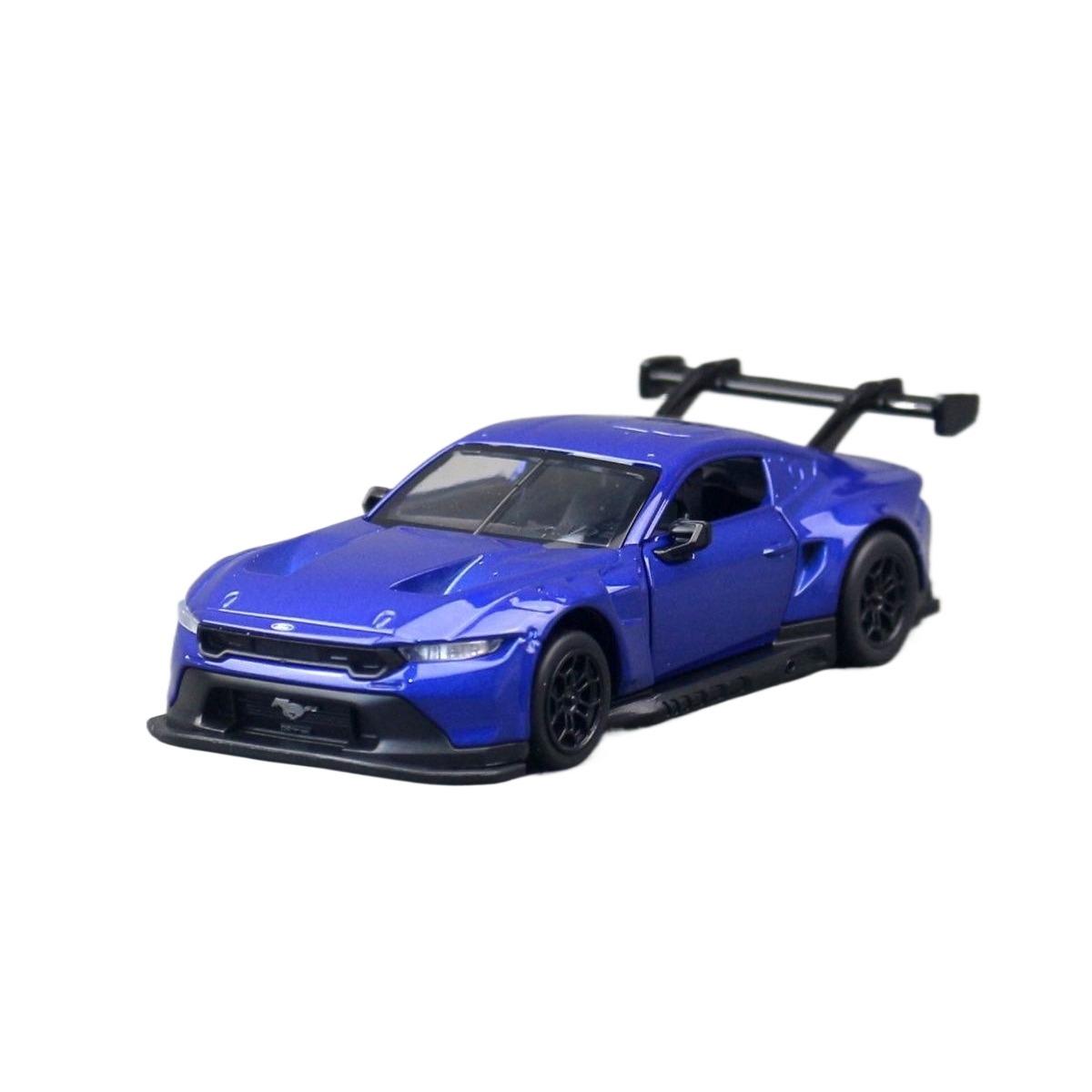 

1/42 Mustang GT3 Металева модель м язового спортивного автомобіля Diecasts Металеві транспортні засоби для трекових перегонів Модель автомобіля Висока симуляція Дитяча іграшка Подарунок синій