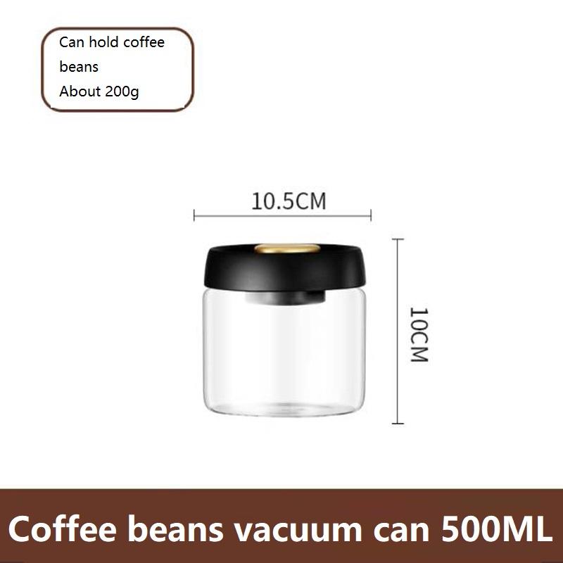 New Bean Coffee Storage Container Vacuum Seal Container Coffee Bean Storage Sealed Container  KFSN01
