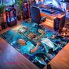 Royal MCFC Crown Carpet Rug for Living Room Bedroom Home Sofa Decoration,Kids play Nonslip Floor Mat