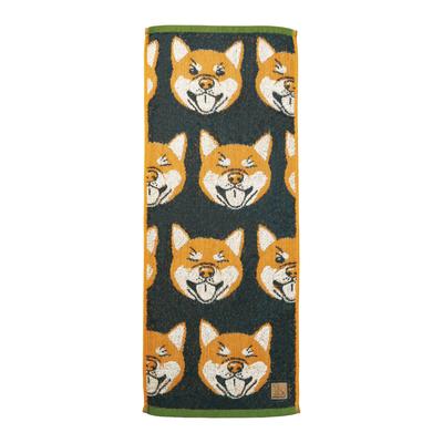Marushin Wonderful Peace Love Augen Gesicht Shiba 0765001500 Handtuch, Inu, Hund, Katze, Niedlich, Antibakteriell, Geruchsresistent, 100% Baumwolle,