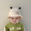 Cartoon-Design Baby-Eimerhut Unifarbener Kinder-Panamahut Niedrige Kleinkind-Sonnenhut Outdoor