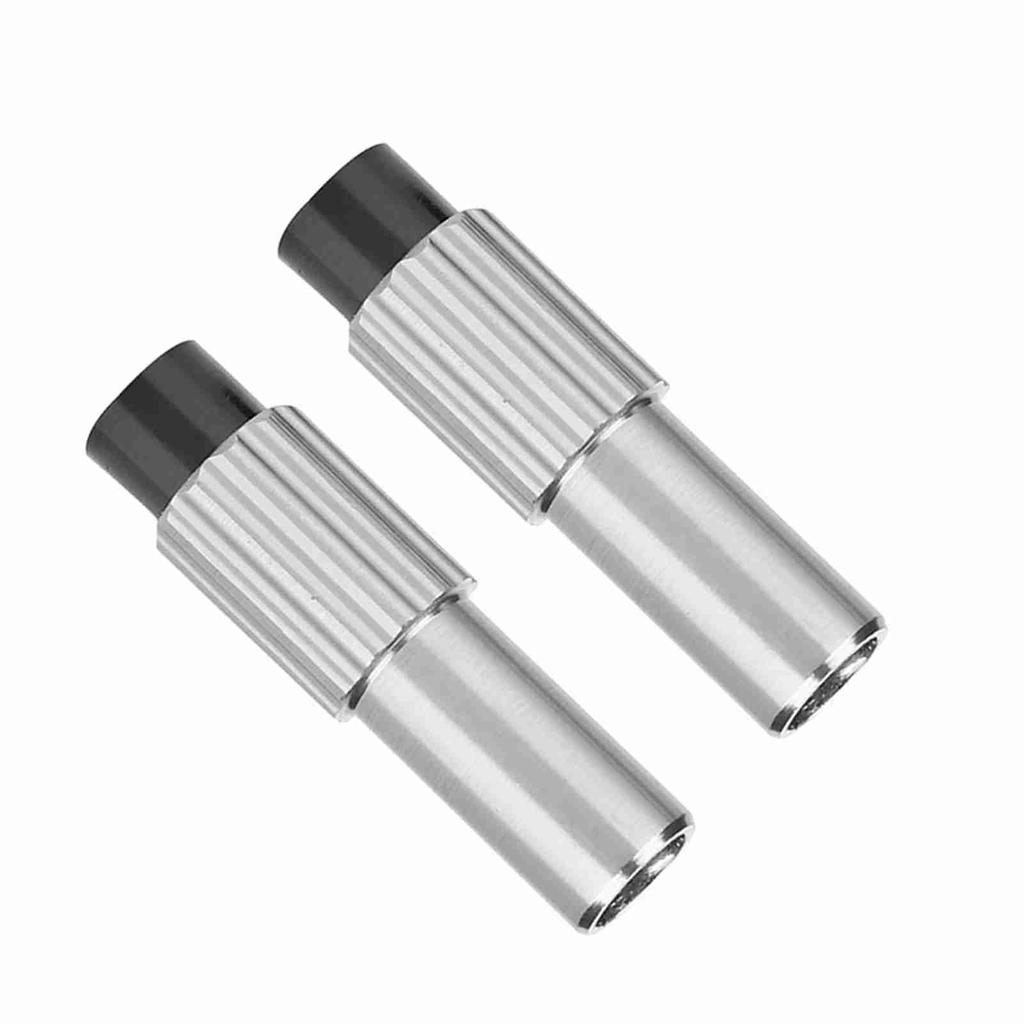 1 Pair Bike Brake Cable Gear Shift Connector Line Regulator Adjuster Cap (titanium Color)