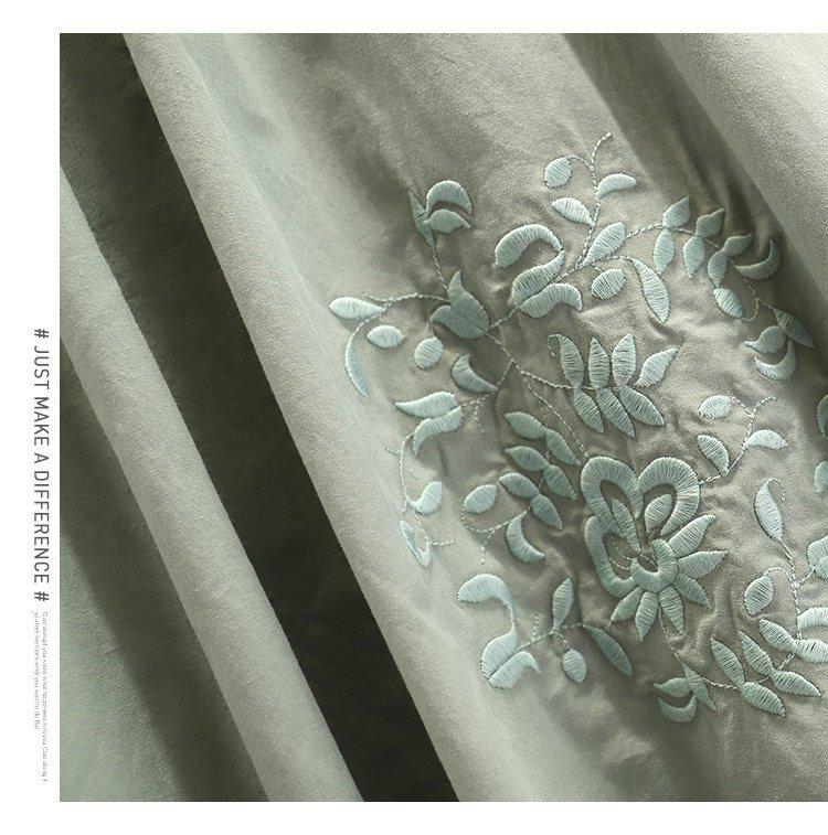 Modern Chinese Tang Suit Hanfu Tea Set: Seven-Sleeve Embroidered Skirt Outfit for Summer