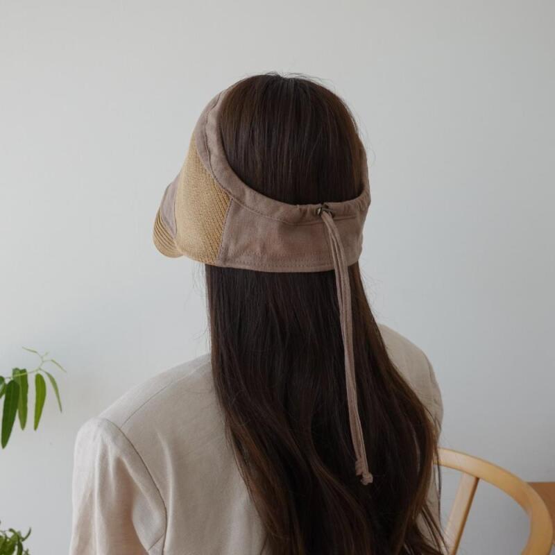 Pibera Соломенный Тон-в-Тон Льняной Регулируемый Ремень Женский beige