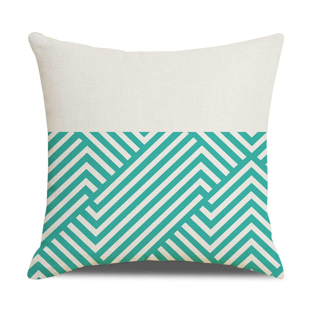 Home Furnishings Linen Cushion Covers Nordic Plaid Linen Cushion Covers Sofa Cushion Covers