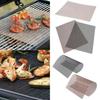 5pcs Bbq Grill Mesh Nonstick Mat Reusable Sheet Heat Resistant Baking Cooking