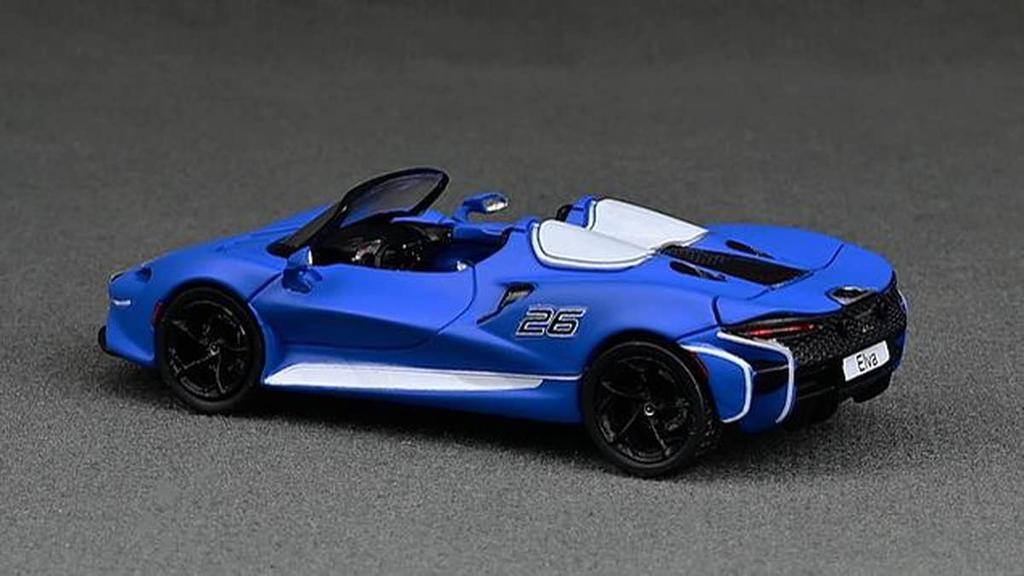 CM MODEL McLaren Elva Matte Blue Finished Product 1/64 CM64-Elva-01