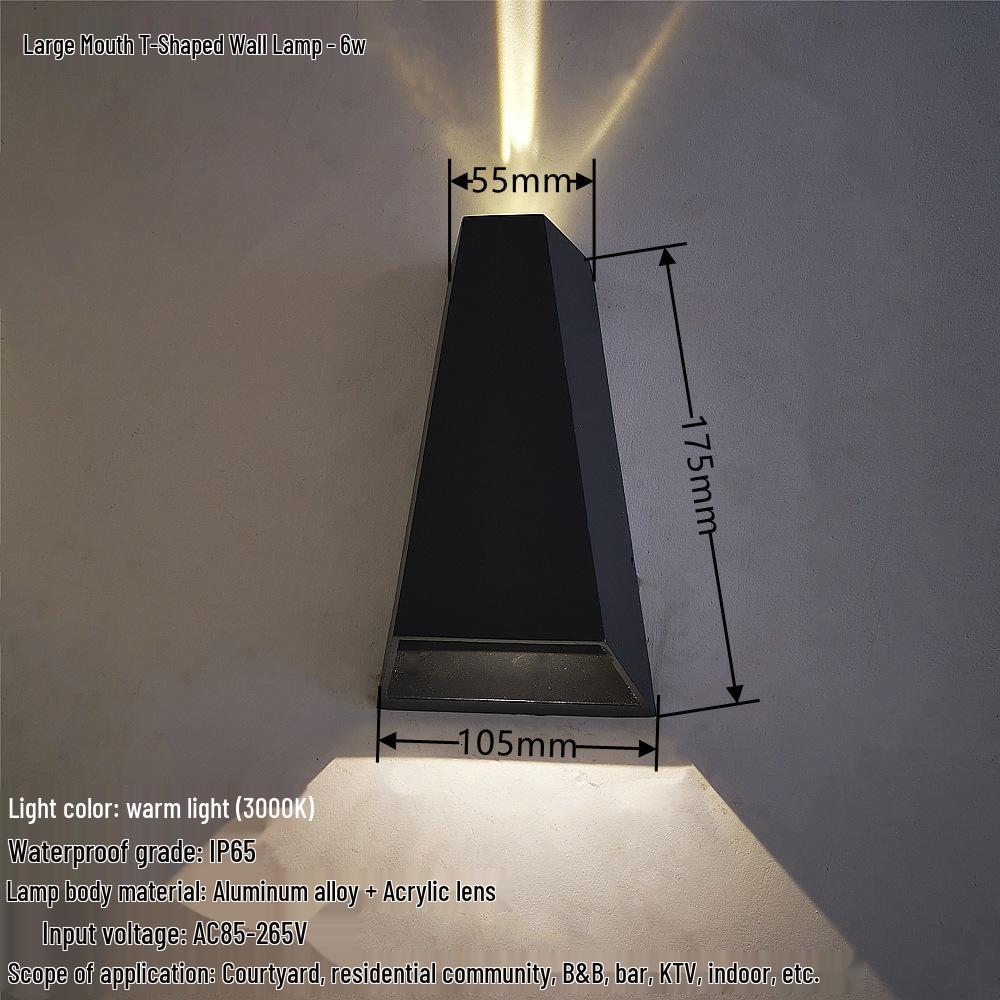Creative Waterproof Wall Lamp for Living Rooms, Bedrooms, Hallways, and Staircases