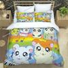3D Printing Cartoon Lovely Hamtaro Bedding Set Duvet Cover Pillow Set Birthday Gift Boys Quilt Cover Bedding Home Textiles029963