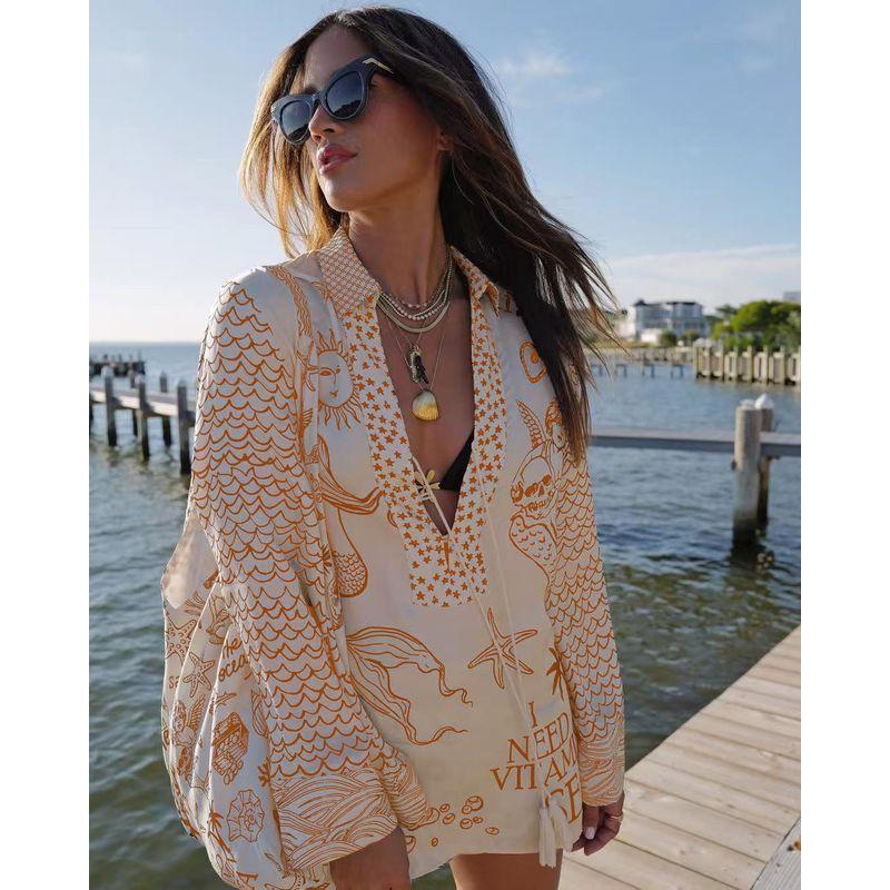 

Positioning Printed Shirt Shorts Set Positioning Print Shirts Shorts Set Orange color XXL