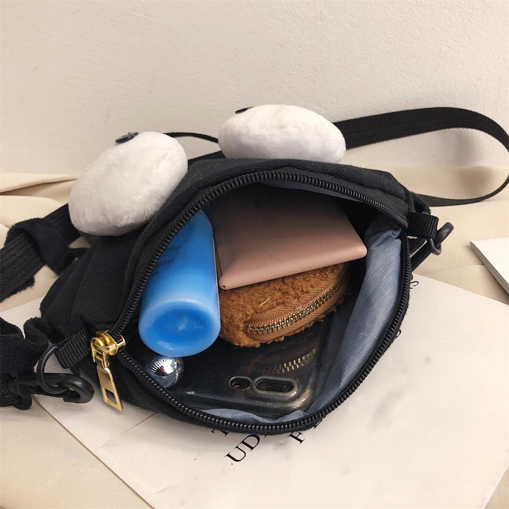 Personalized Funny Canvas Small Bag New Style Student Girl Shoulder Crossbody Small Round Bag