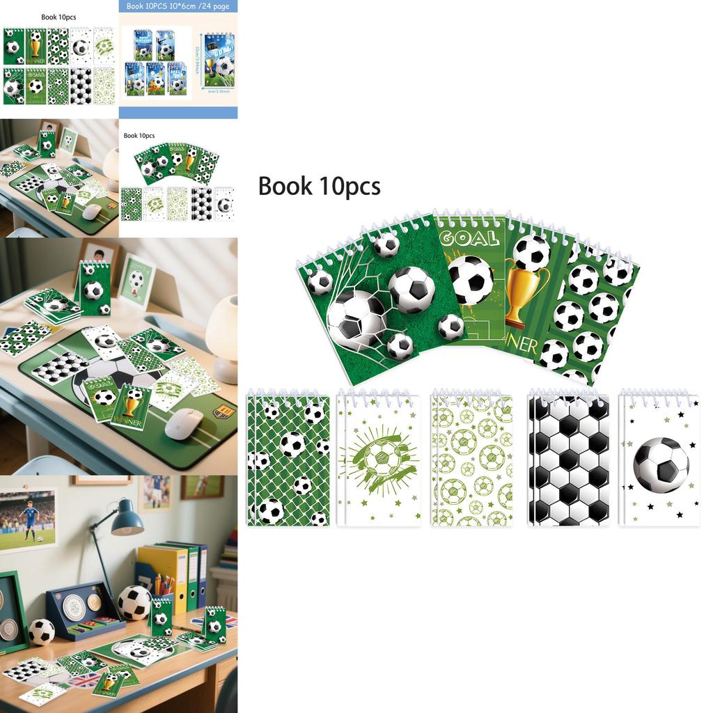 Football World Cup Childrens Notebooks Set With Paper Material For Party Decor And Learning Activities