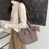 Designer padded nylon tote for women winter brand designer ladies