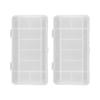 2 Pcs Fishing Lure Bait Box Waterproof Lure Box Fishing Multifunctional Accessory Storage Box