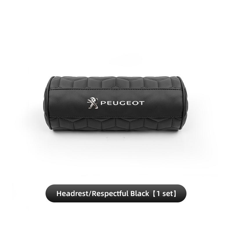 Car Round Leather Neck Protection Memory Cotton Headrest For Peugeot 208 3008 308 2008 207 508 607 106 406 407 307 206 301 408