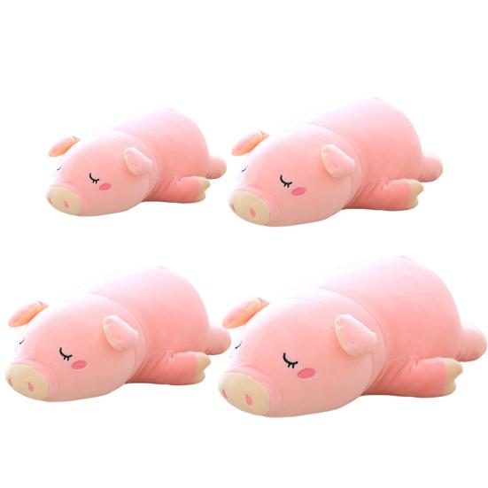 Pig Plush Pillow PP Cotton Filling Sofa Ornament Pink Cute Piggy Pillow Stuffed Animal Doll Birthday Gift