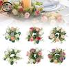 Candle Rings Candlestick Wreath European Artificial Rose Wreath Christmas Decoration Window Props Table Wedding Arrangement