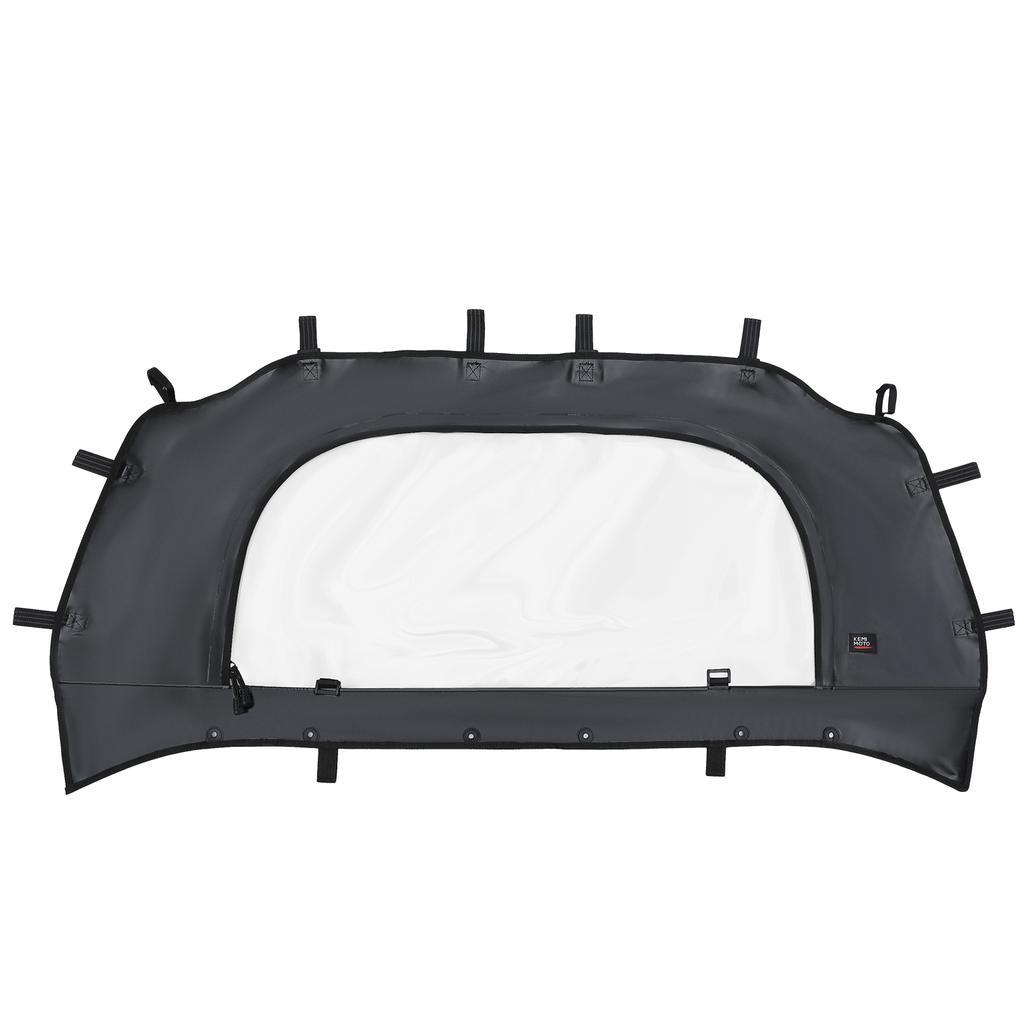 KEMIMOTO Parbriz Spate Moale Negru UTV Compatibil cu Polaris RZR PRO XP /RZR Turbo R 2020-2023 2024 Geam Spate Rezistent la Praf