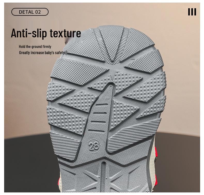 Winter New Children's Cotton Sports Shoes, Soft Sole Snow Boots with Fleece for Boys and Girls