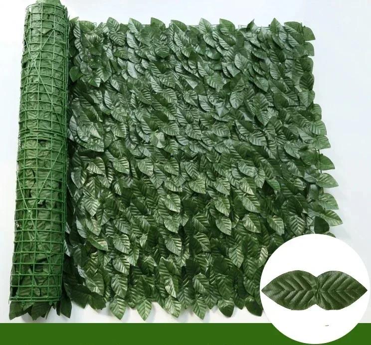 1X3M Privacy Fence Screen Outdoor Garden Backyard Plant Trellis Garden Decoration Outdoor Balcony Decorations Fake Plants