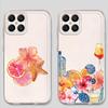 Case for Honor 90 Lite X8b X8a X9a X7b X8 X9b Soft Phone Cover Fruit Flowers