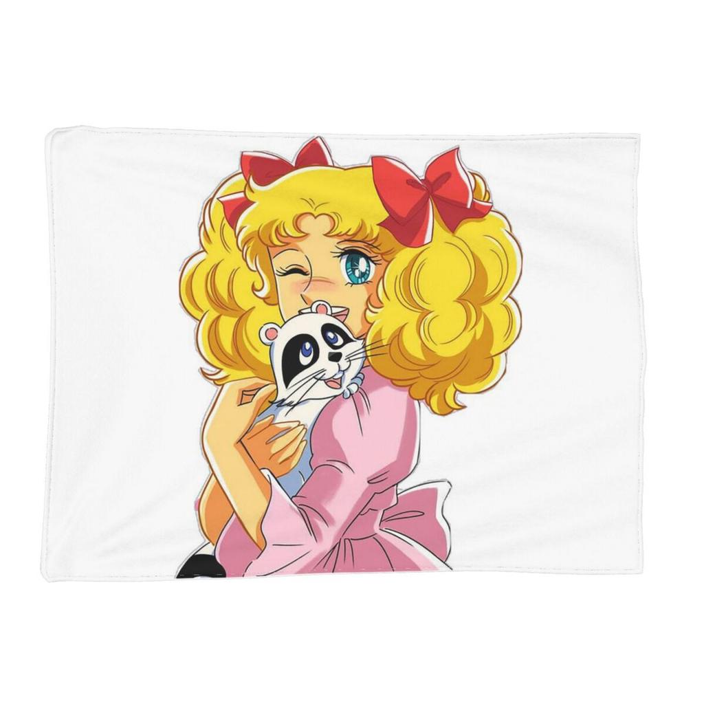 Coperta Anime Manga Candy Candy Morbida Calda Coperta Plaid in Flanella per Letto Soggiorno Picnic Viaggio Casa Divano