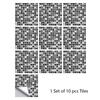 10pcs/set 10/15/20/30cm Flat Marble Mosaic Hard Tiles Wall Sticker Kitchen Bathroom Floor Diagonal Decor Wallpaper PVC Art Mural