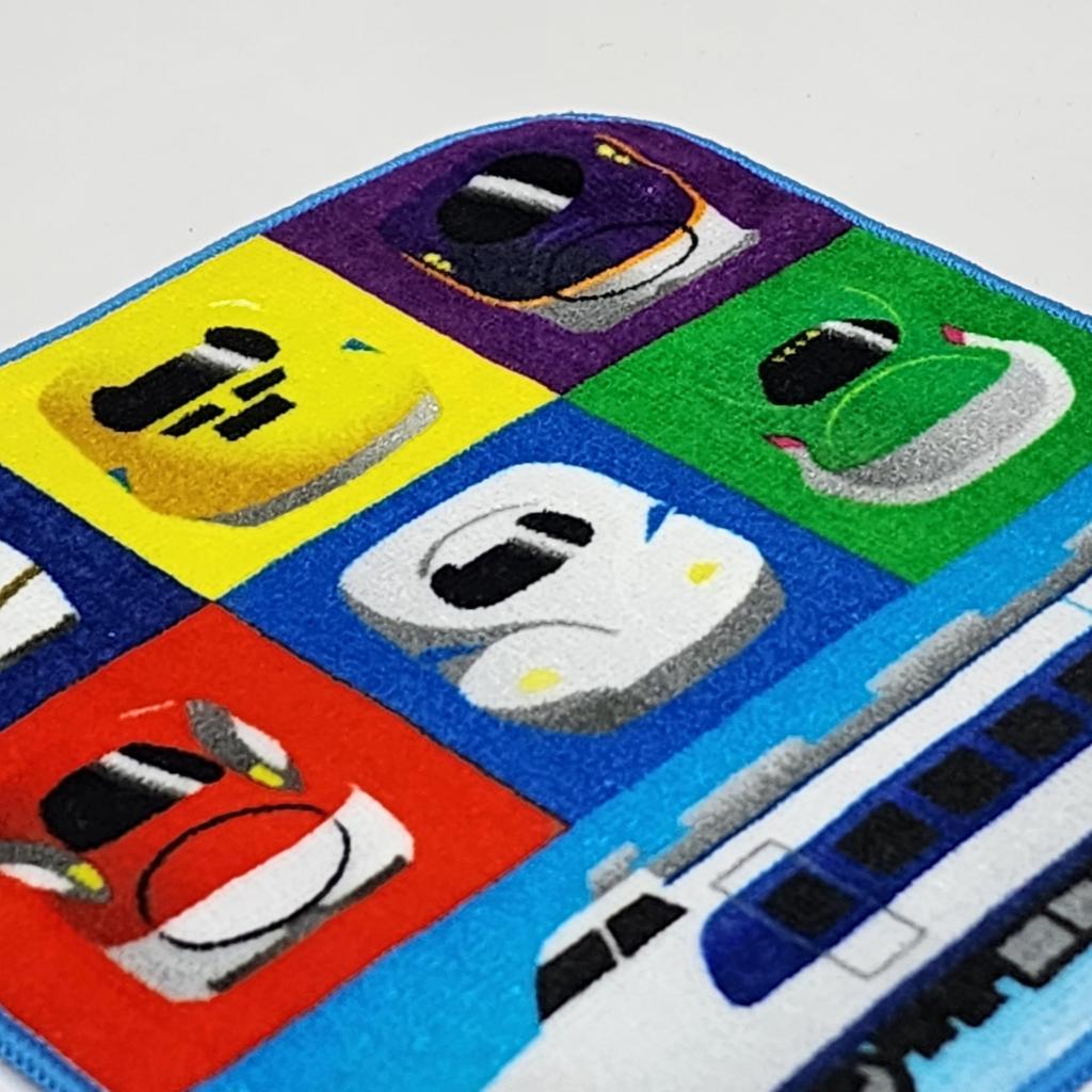 Mini Towel 16 X 16 Featuring Shinkansen Bullet Perfect for and Includes Designs of Doctor and Ideal for Kindergarten "Shinkansen 3-Piece Set" Cm,