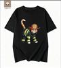 Simple Cartoon Firefighter Printed Tshirt Pays Tribute To The Daily Commuting Short Sleeved Reverse Traveler