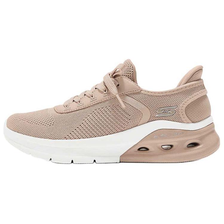 Skechers Слипоны Bobs Arc Waves 2.0 Удобные Низкие Повседневные Кроссовки Женские Коричневый 117638-TAN 35