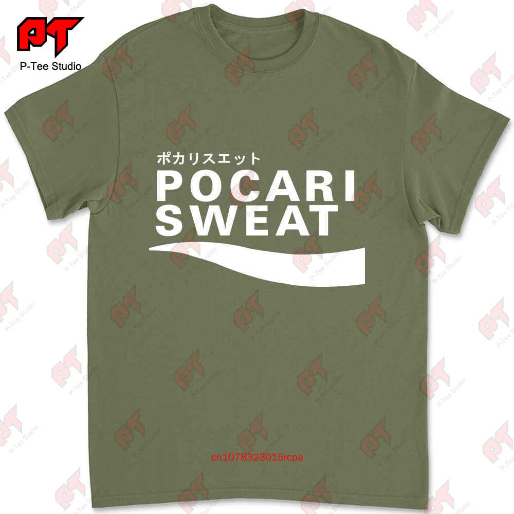 Pocari Sweat Japonské Logo Tričko MFTU
