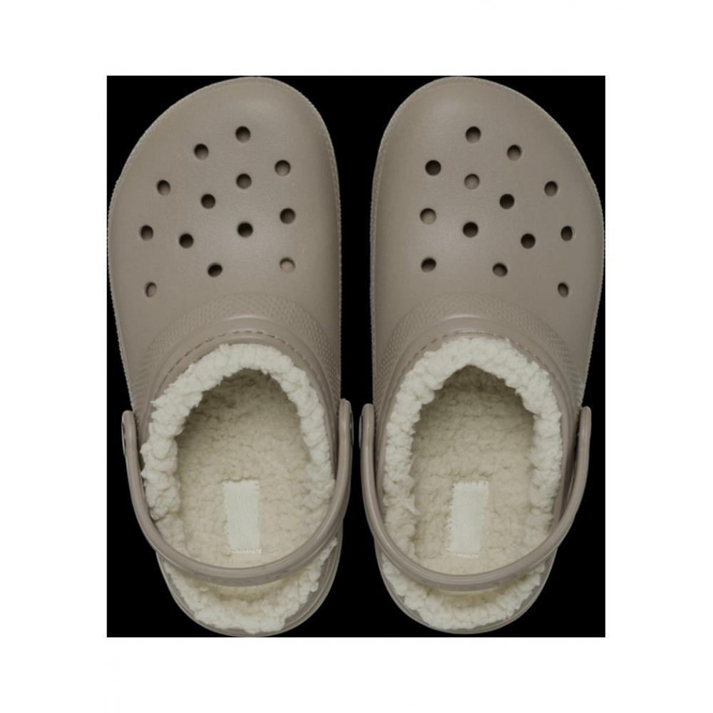 Crocs Classic Lined Clog Toddler  Mushroom Bone  207009 2yb