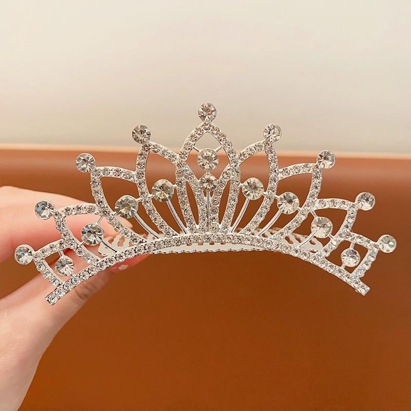 Children's Princess Crown Hair Comb - Cute Hair Accessory for Girls' Birthday or Performance