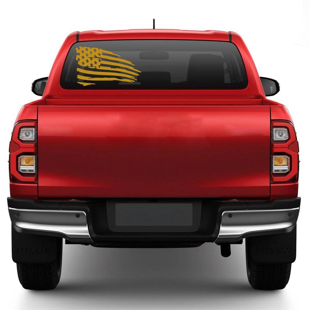 Universal Car USA Flag Sticker For Cars SUV Trucks Vehicle Door Side Window Windshield America Flag Decor Decal