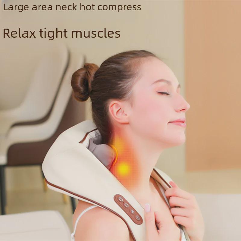 

Многофункциональный массажер для шеи и плеч с функцией прогрева и разминания серый